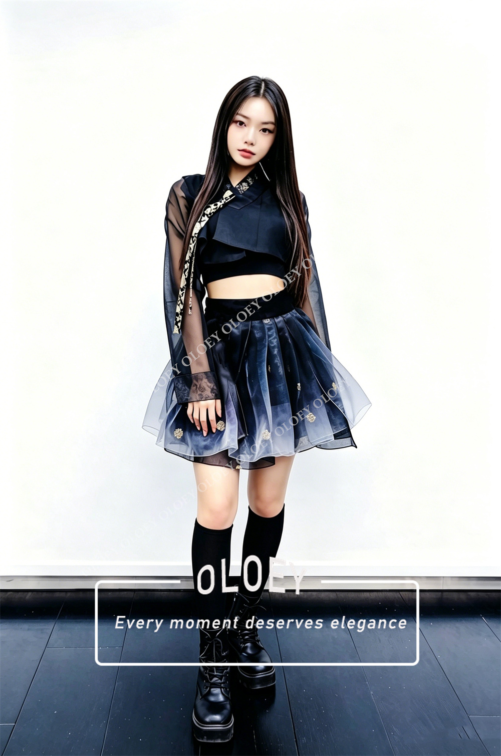 OLOEY Vintage Contrast Color S - Modern Korean Lifestyle ulasan dan harga